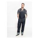 King Kerosin Dungaree jeans dark blue