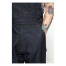 King Kerosin Dungaree jeans dark blue