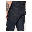 King Kerosin Dungaree jeans dark blue