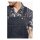 King Kerosin Dungaree jeans dark blue