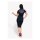 Queen Kerosin Speedway workwear dress dark blue