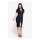 Queen Kerosin Speedway workwear dress dark blue