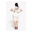 Queen Kerosin Speedway workwear dress nature white