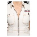 Queen Kerosin Speedway workwear dress nature white