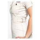 Queen Kerosin Speedway workwear dress nature white