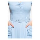 Queen Kerosin Swing Blanco Denim dress dark blue