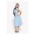 Queen Kerosin Swing Blanco Denim dress dark blue