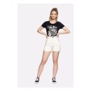 Queen Kerosin Denim shorts nature white