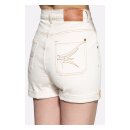 Queen Kerosin Denim shorts nature white