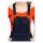 Queen Kerosin Dungaree denim shorts dark blue