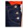 Queen Kerosin Dungaree denim shorts dark blue