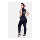 Queen Kerosin Speedway sleeveless overall dark blue