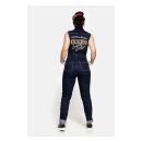 Queen Kerosin Speedway sleeveless overall dark blue