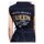 Queen Kerosin Speedway sleeveless overall dark blue