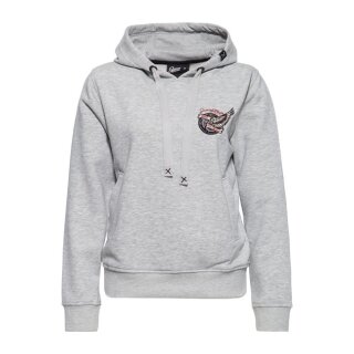 Queen Kerosin Alive Free sweat grey melange