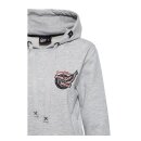 Queen Kerosin Alive Free sweat grey melange