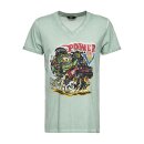 King Kerosin V8 Monster T-shirt oilwashed mint