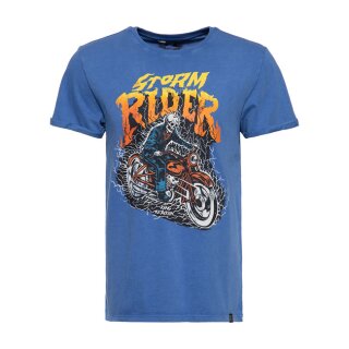 King Kerosin Storm Rider T-shirt washed air force
