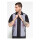 King Kerosin Pinstripes cocktail shirt black/grey
