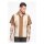King Kerosin Pinstripes cocktail shirt brown/beige