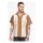 King Kerosin Pinstripes cocktail shirt brown/beige