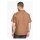 King Kerosin Pinstripes cocktail shirt brown/beige