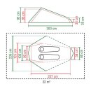 Coleman Batur 2 BlackOut tent dark grey/green