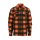 Lumberjack flannel shirt checkered orange/black