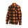 Lumberjack flannel shirt checkered orange/black
