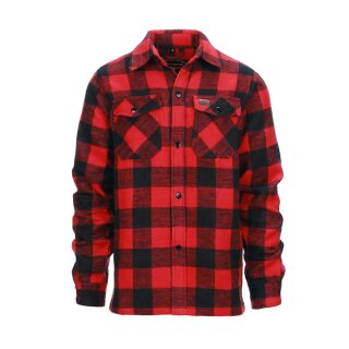 Lumberjack flannel shirt checkered red/black