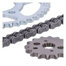 JT/Tsubaki sprocket and chain kit, 530 Alpha X-ring