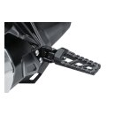 Kuryakyn, splined peg adapters rear. Satin black