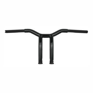Burly, Dominator raked 1-1/4" T-bar 10â€ rise. Gloss black
