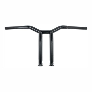 Burly, Dominator raked 1-1/4" T-bar 12â€ rise. Gloss black