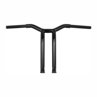 Burly, Dominator raked 1-1/4" T-bar 14â€ rise. Gloss black