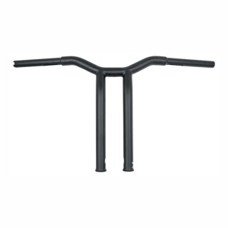 Burly, Dominator raked 1-1/4" T-bar 14â€ rise. Matte black
