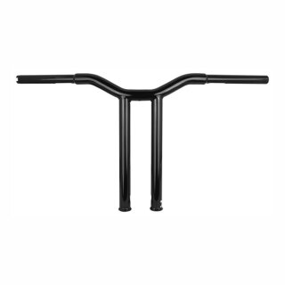 Burly, Dominator straight 1-1/4" T-bar 14â€ rise. Gloss black