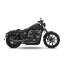 KessTech 2in1 Short Euro 4 Auspuff schwarz für Harley Sportster 17-20