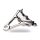PM, 4-piston one-piece caliper/bracket, rear. Chrome