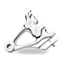 PM rear chrome 4-piston one-piece caliper/bracket Softail...