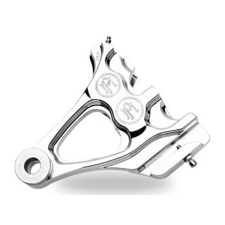 PM 4 Kolben Bremssattel hinten chrom für Harley Softail 87-99 TGA