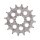 Afam, steel front sprocket. 16 teeth