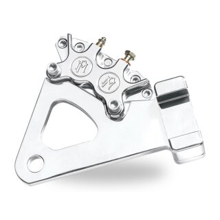 PM, rear 4-p caliper bracket, 11.5". Chrome