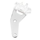 PM, rear 4-p caliper bracket, 11.5". Chrome