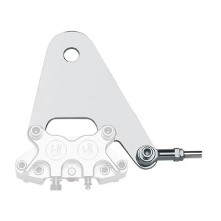 PM, rear 4-p caliper bracket, 11.5". Polished