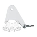 PM, rear 4-p caliper bracket, 11.5". Polished
