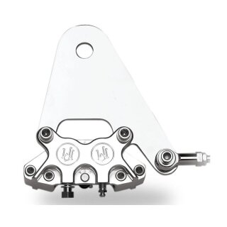 PM, rear 4-p caliper bracket, 11.5". Chrome