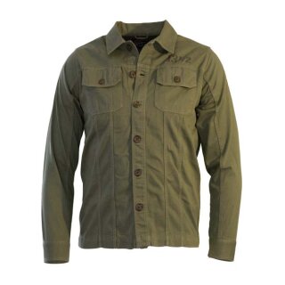 13 1/2 Grunt Overshirt Hemd army grün