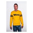 Sweatshirt Sweater Pullover Baumwolle Retro Vintage Biker Roeg Ricky Jersey gelb