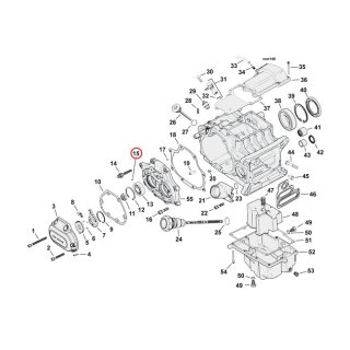 Dowel pin, transmission bearing housing / primary